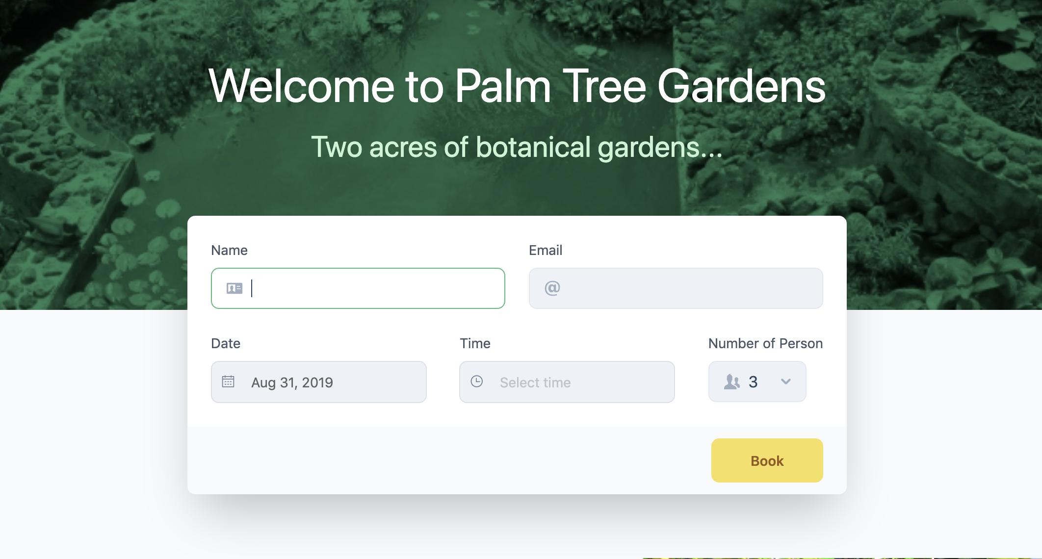 New Website for Palm Tree Gardens